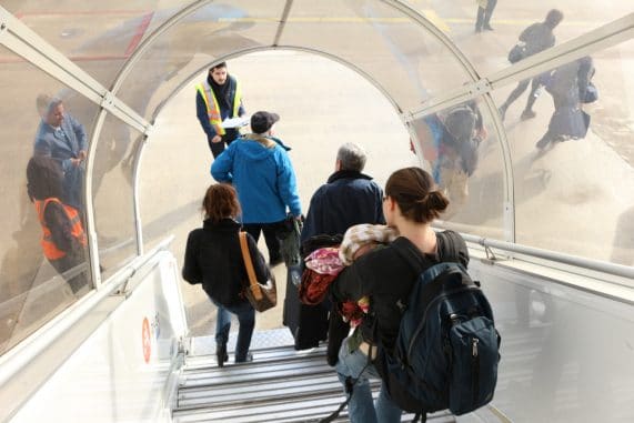 Descente de l'avion